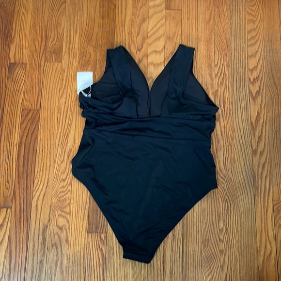 Andie Swim The Cheeky Mykonos One Piece Swimsuit Black plus size XXXL NWT - Picture 4 of 7